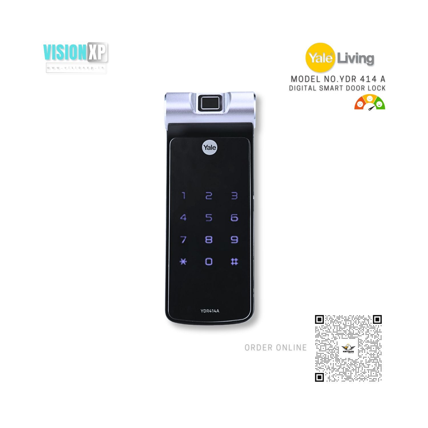 Yale YDR414 A Finger Print Smart Door Lock Yale YDR414 A Finger Print Smart Door Lock